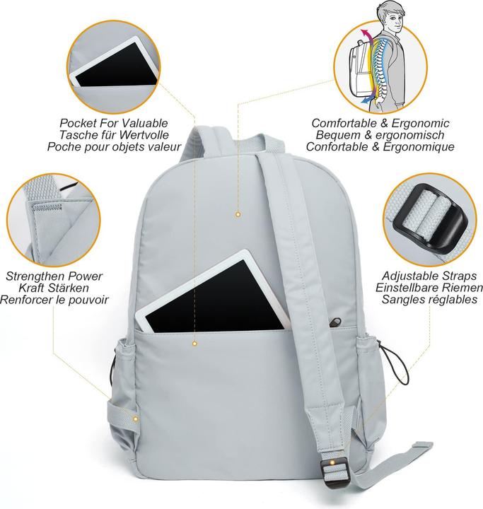 Produktbild Only-Bags.Store Rucksack Schule Teenager, Schultasche, Schulranzen mit Laptopfach