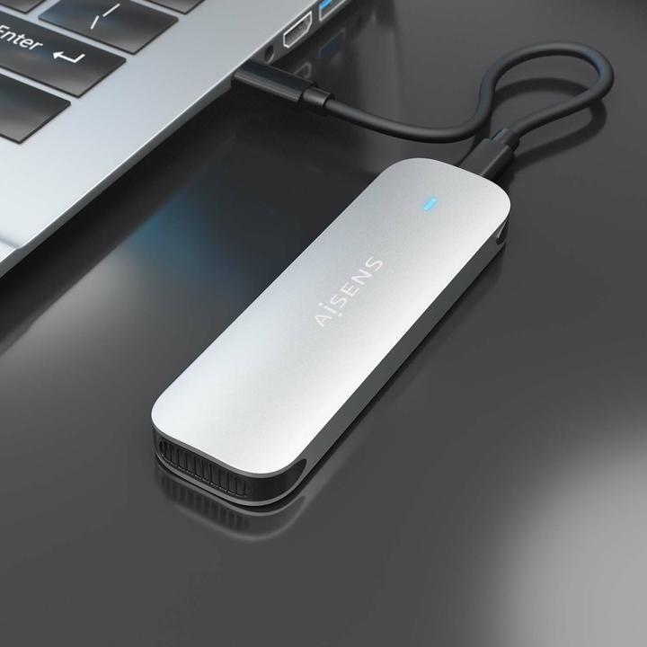 Produktbild Aisens CAJA EXTERNA M.2 (NGFF) ASM2-025SL NVME A USB3.2 GEN2 PLATA (M.2)
