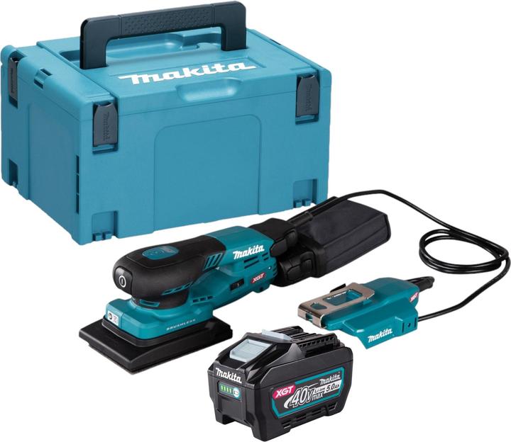 Produktbild Makita BO 005 CGT101 Akku Schwingschleifer 40 V max. 80 x 130 mm 3,0 mm Hub Brushless + 1x Akku 5,0 (Schwingschleifer)