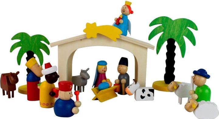 Produktbild Inware Weihnachtskrippe aus Holz