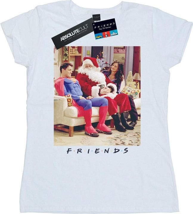 Actual product image Friends Womens/Ladies Superman And Santa Cotton T-Shirt (M)