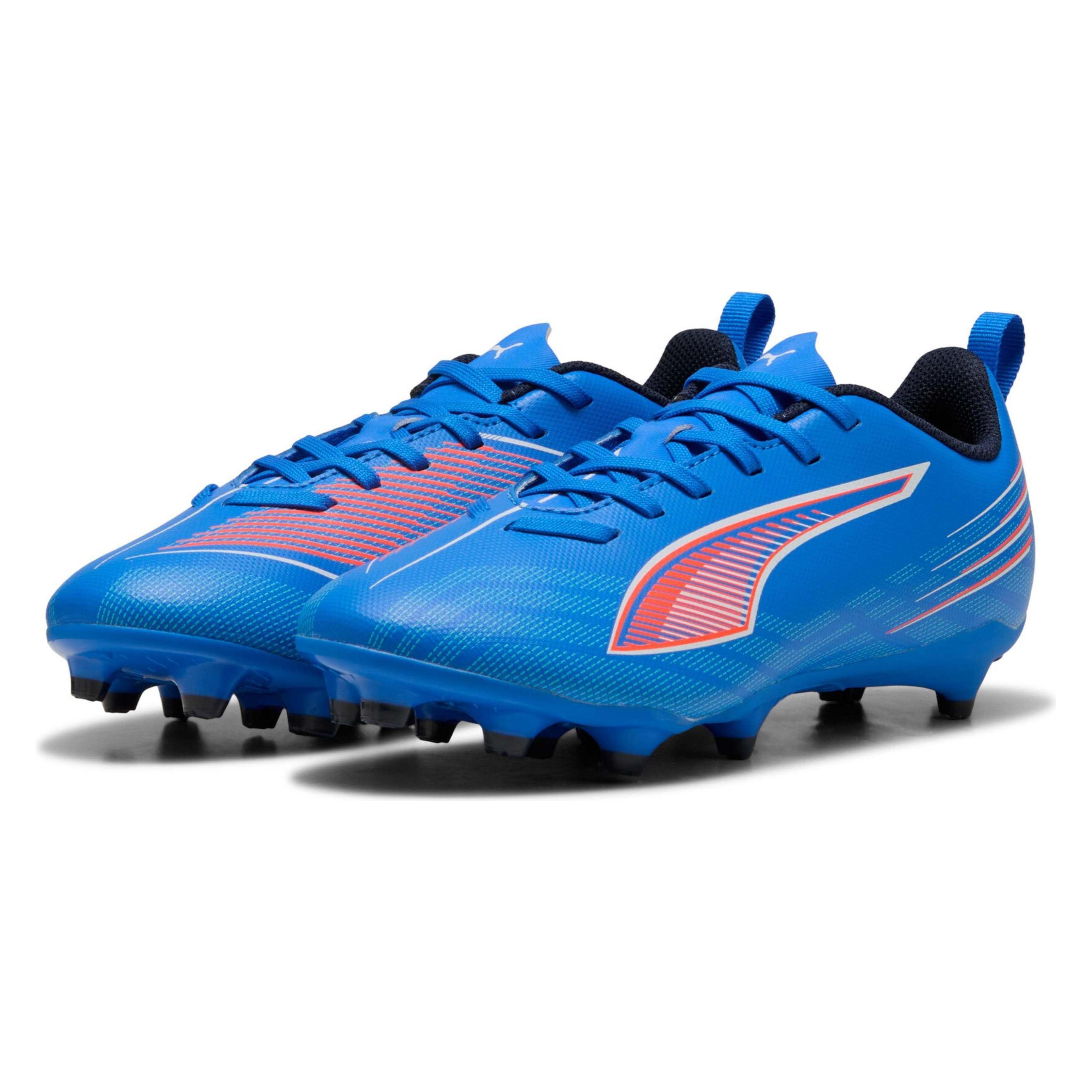 Puma, Unisex, Voetbalschoenen, Ultra 6 Play Fg/Ag Jr (31), Rood, Wit, Blauw