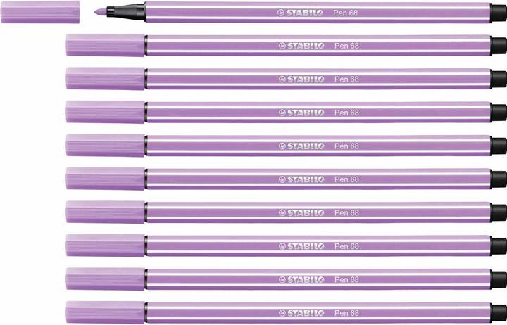 STABILO Feutre Premium - Pen 68 - Pack de 10 - lilas (10 x)