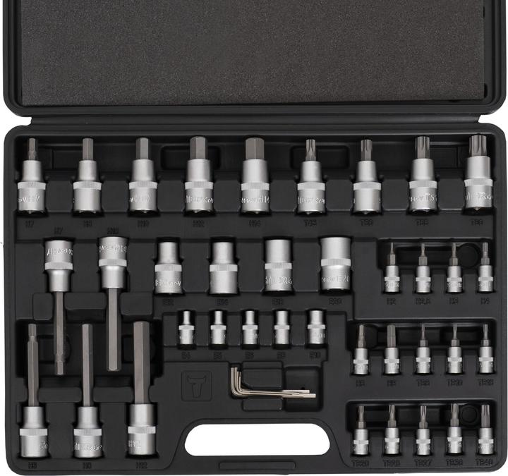 Produktbild Stier Bit-Steckschlüsselsatz, 1/2 Zoll, 1/4 Zoll, ISK/TX, 42-teilig