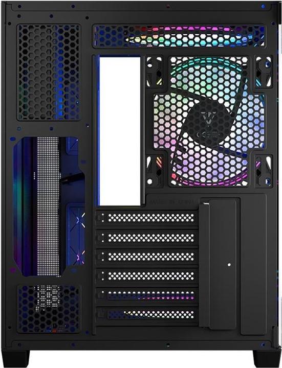 Produktbild Modecom Obudowa Volcano Panorama Apex ARGB 3F czarna (AT-PANORAMA-3F-ARGB-10-000000-0002) (ATX, ITX, mATX)