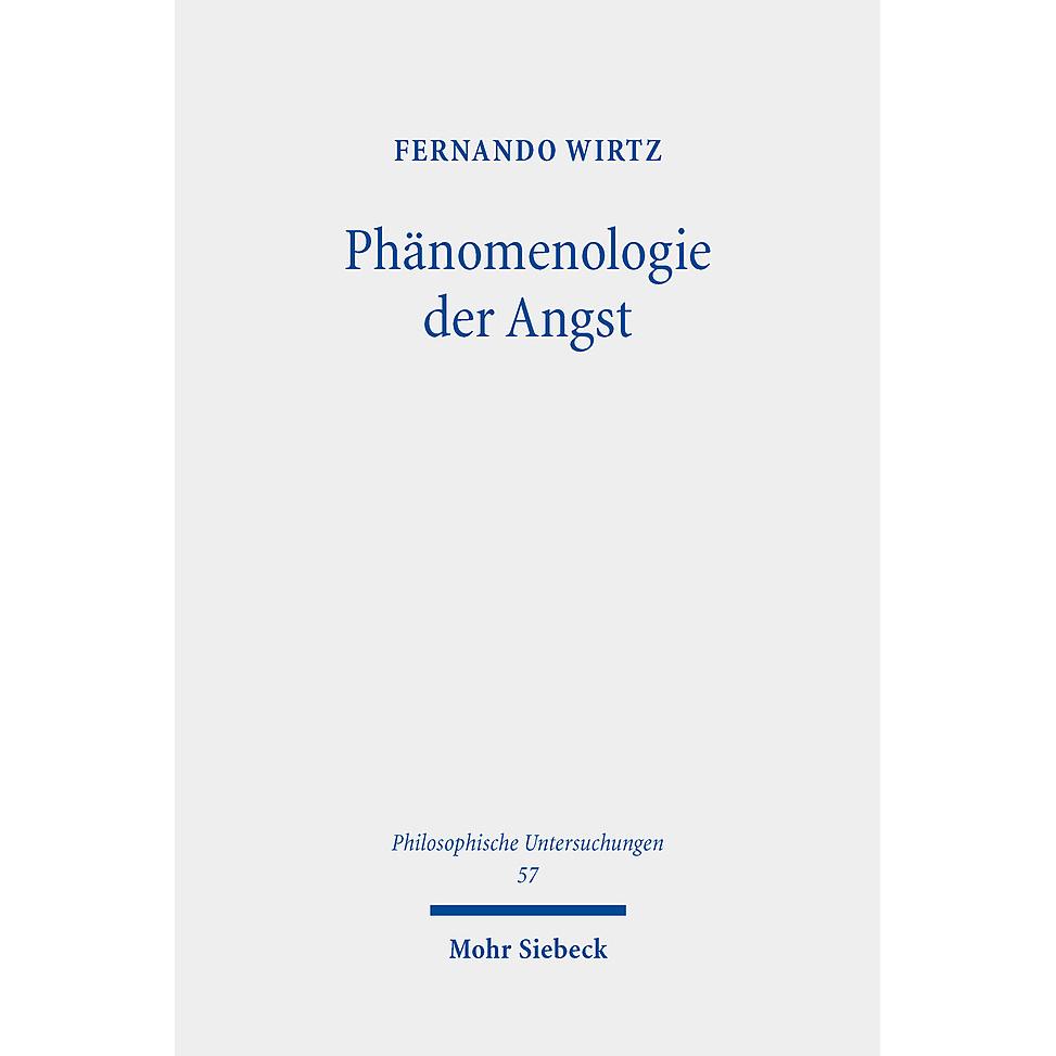 Thumbnail - Phänomenologie der Angst, Fachbücher von Fernando Wirtz