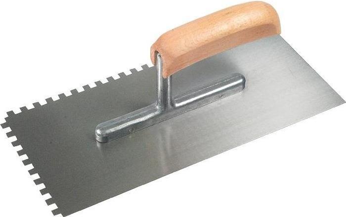 Actual product image Schwan Smoothing trowel Length 280 mm Width 130 mm Toothing 6x6 Thickness 0.7 mm (13 cm)