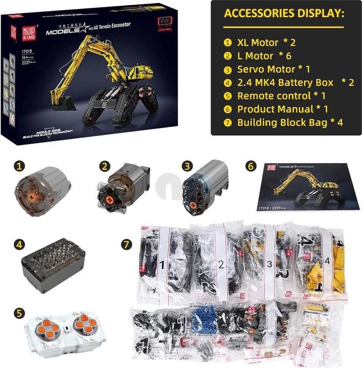 Produktbild Mould King All Terrain Raupenbagger