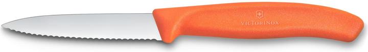 Actual product image Victorinox Swiss Classic, paring knife set, 2pcs, 8cm, straight/wavy, pointed tip, orange, box (8 cm)