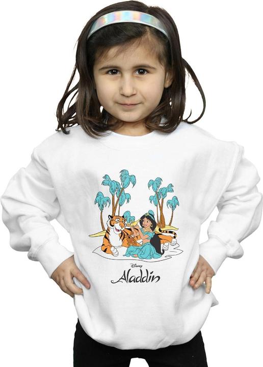 Produktbild Disney Aladdin Jasmine Abu Rajah Beach Sweatshirt Mädchen (128)