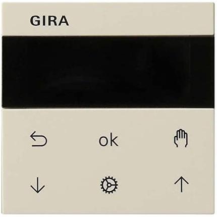 Gira S3000 Jal.- + Schaltuhr Display System 55 Cremeweiss