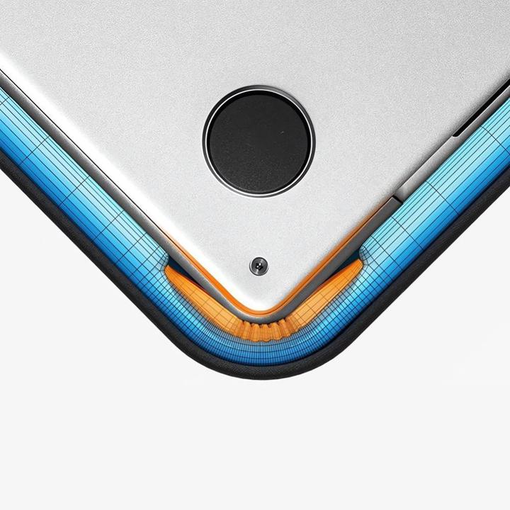 Produktbild Tech-Protect Defender Tasche für Laptop 13-14 - Schwarz und Orange (14")