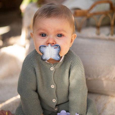 Actual product image Oli and Carol Teething Ring Blues the Butterfly