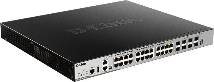 Produktbild D-Link 28-PORT LAYER 3 GIGABIT POE STACK SWITCH (SI) (28 Ports)