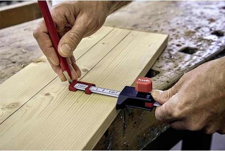 Actual product image kwb Cutting rule for folding ruler