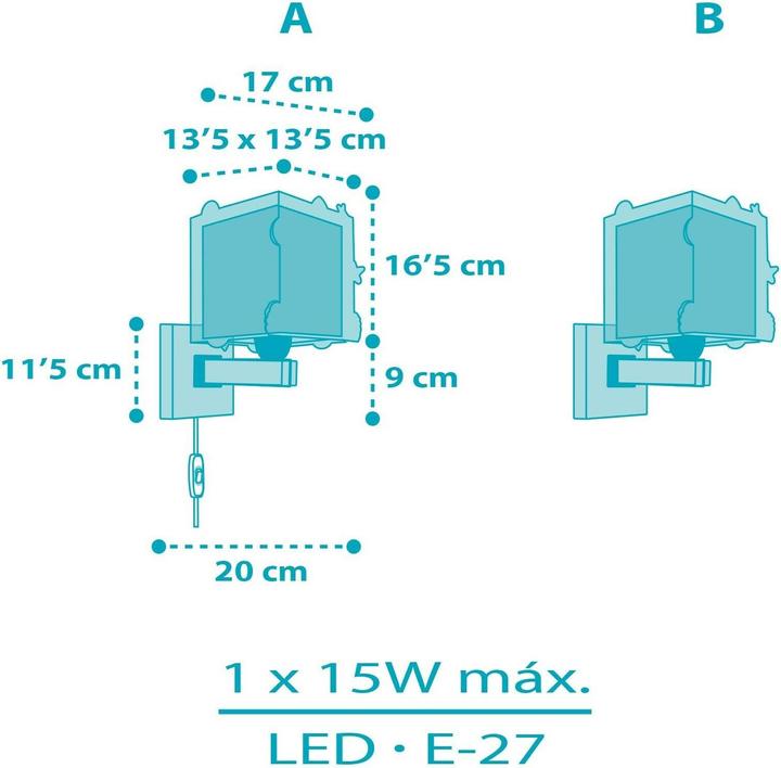 Actual product image Dalber Wall lamp Rocket