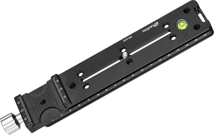 Actual product image Leofoto NR-200 200mm Nodal Slide w/ Clamp (Sleds)