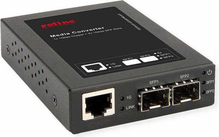 Roline Gigabit Konverter, RJ-45 - Mini-GBIC
