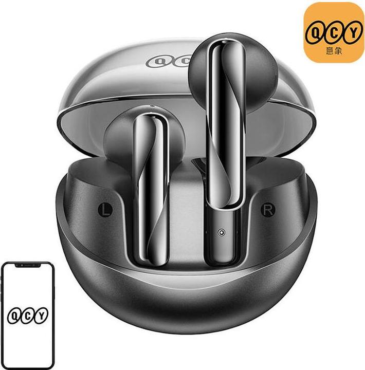 Actual product image QCY TWS AilyBuds Clear T32 Headphones (black) (22.50 h, Wireless)