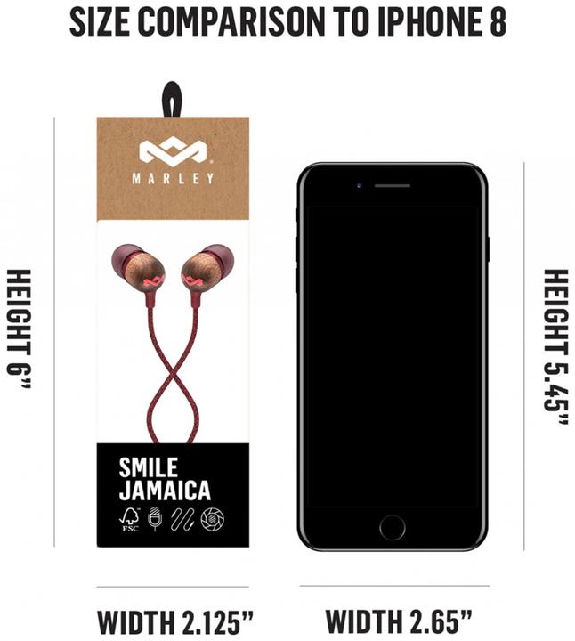 Actual product image House of Marley Smile Jamaica (NC, Cable)