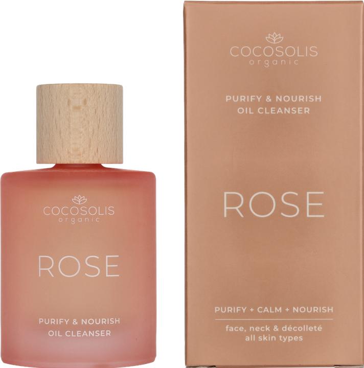 Actual product image Cocosolis ROSE Purify & Nourish Oil Cleanser (Cleansing oil, 50 ml)