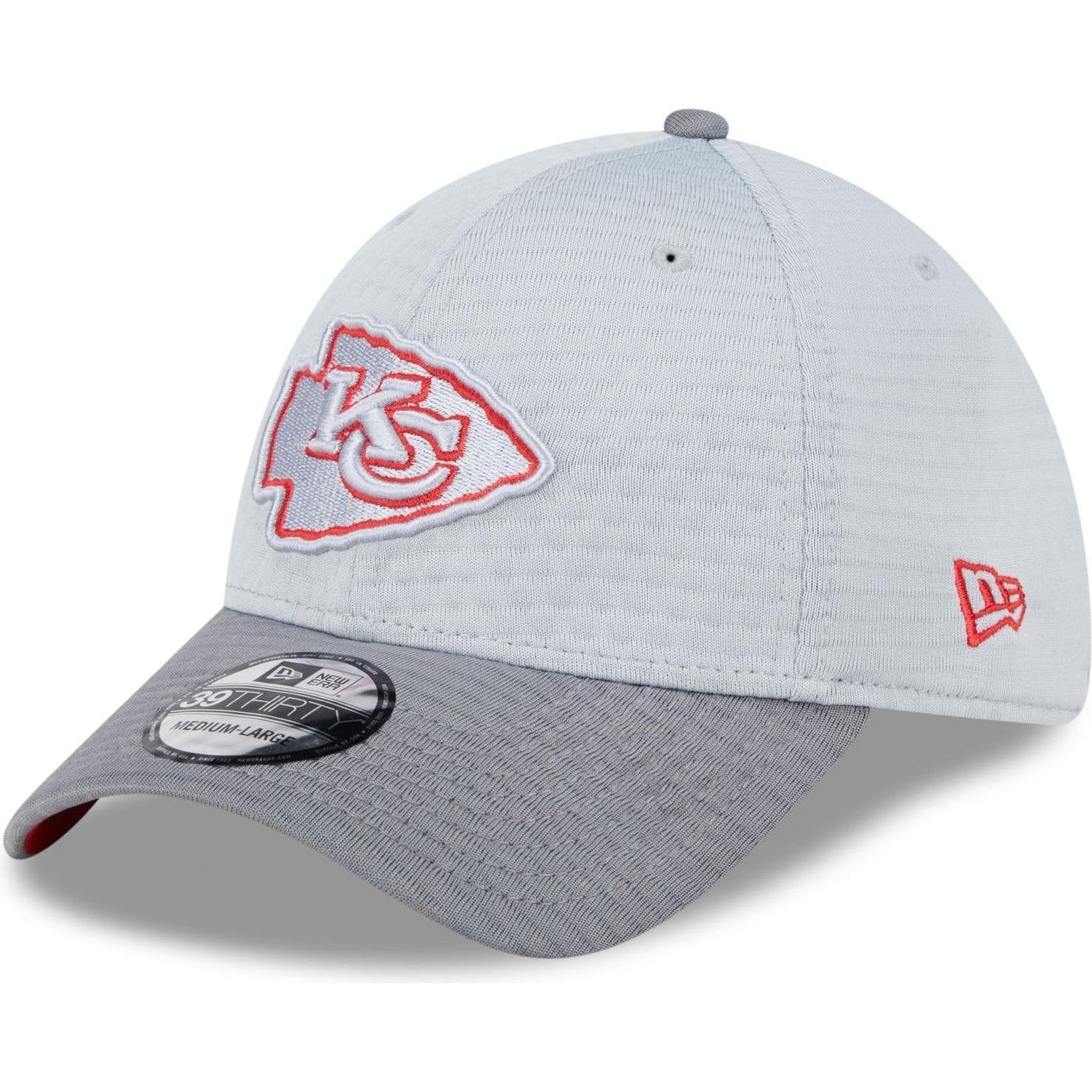 Thumbnail - New Era, Herren, Cap, 39Thirty Cap - TRAINING 2024 Kansas City Chiefs - L/, Grau, (L)