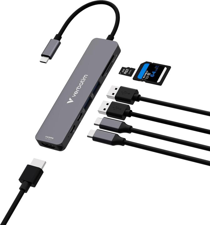 Produktbild Verbatim Essentials Multiport (USB-C, 7 Ports)