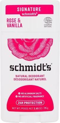 Actual product image Schmidt's Rose & Vanilla Natural Deodorant (Stick)