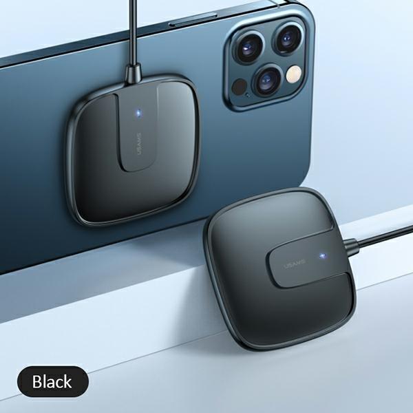 Actual product image Usams CD-159 wireless magnetic charger 15W, Black (15 W)