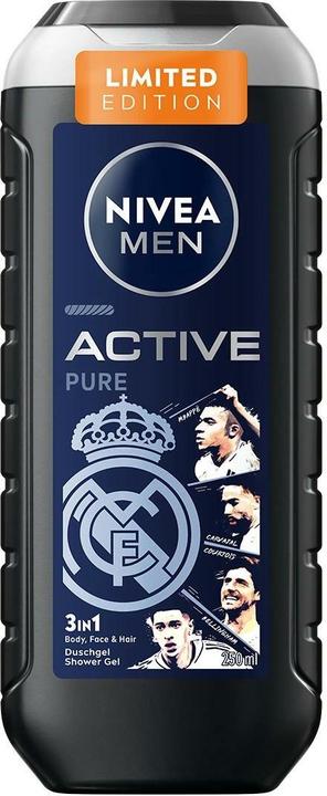 Produktbild NIVEA MEN Active Pure Real Madrid Pflegedusche (250 ml)