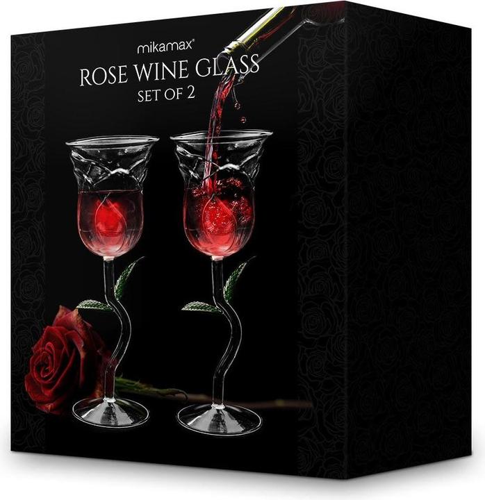 Produktbild Mikamax Rose Wine Glass Set (20 cl, 2 Gläser, Weingläser Set)