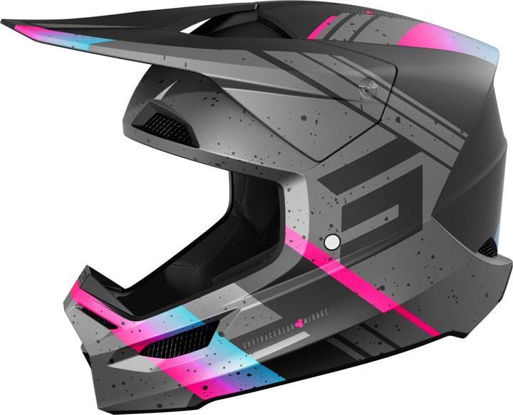 Image du produit Shot FURIOUS MIRAGE MX-Helm matt blau-pink XS