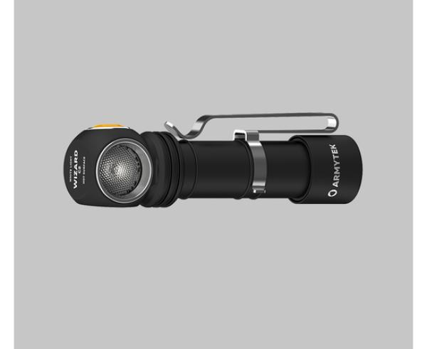 Productafbeelding ArmyTek Wizard C2 v4 Magneet USB+18650 / LH351D Wit / 1200 lm / TIR 70°:120° / 1x18650 (11.20 cm, 1200 lm)