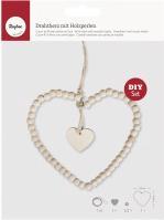 Produktbild Rayher Bastelpackung: Drahtherz mit Holzperlen