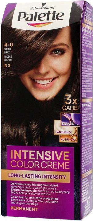 Palette Crème colorante intense pour cheveux Dye In Cremation N3 Middle Brown (N3 Marron moyen)