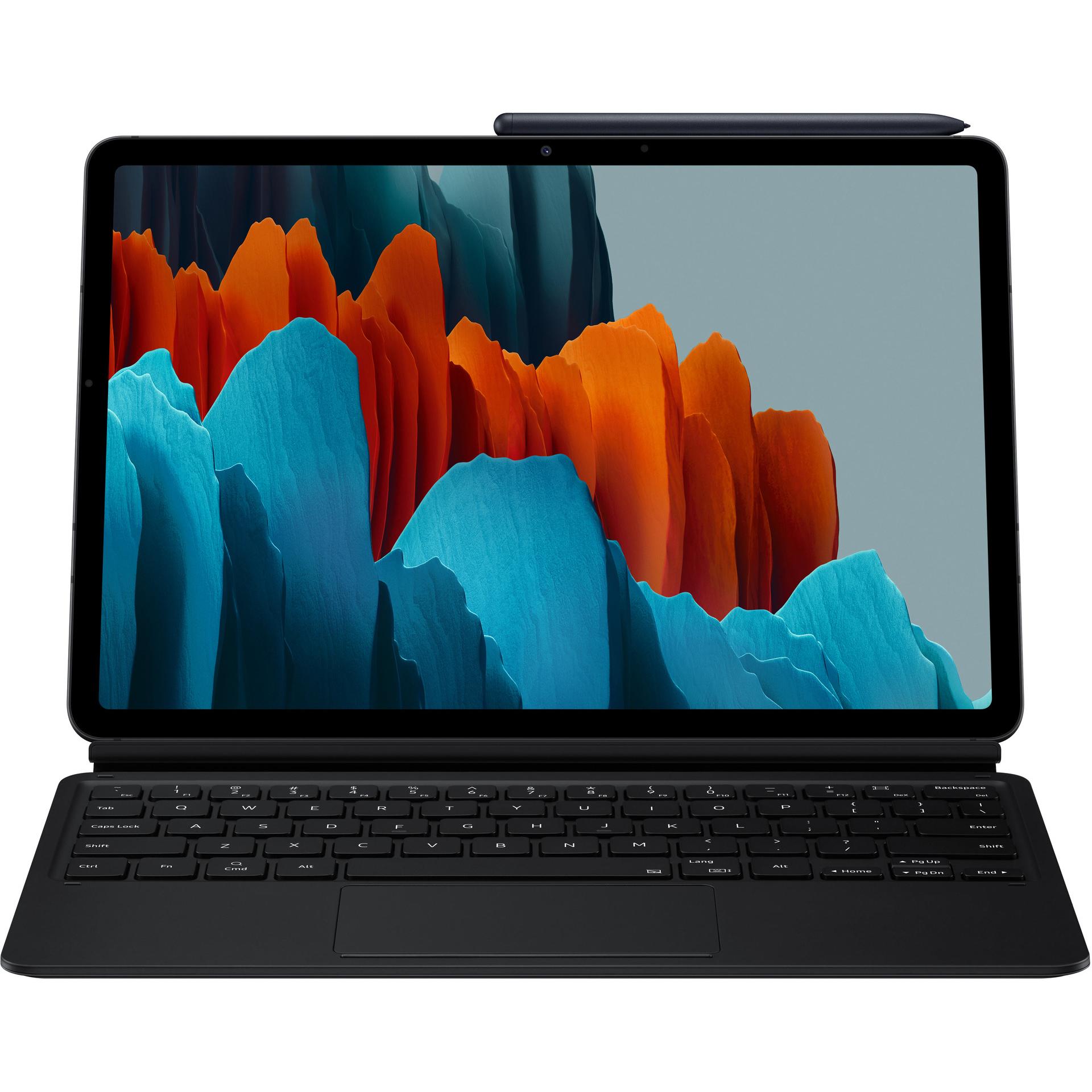 Samsung Book Cover Keyboard (DE, Galaxy Tab S7 11.0 (2020)), Tablet Tastatur, Schwarz