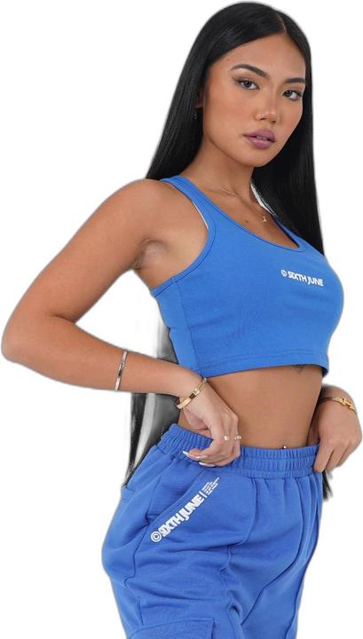 Actual product image Sixth June 's crop top t-shirt basic printed ogo (L)