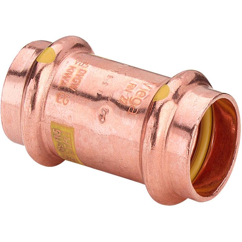Viega, Rohrverbindungstechnik, Profipress G coupling with SC-Contur 15mm 346485 (Pressverbindung)