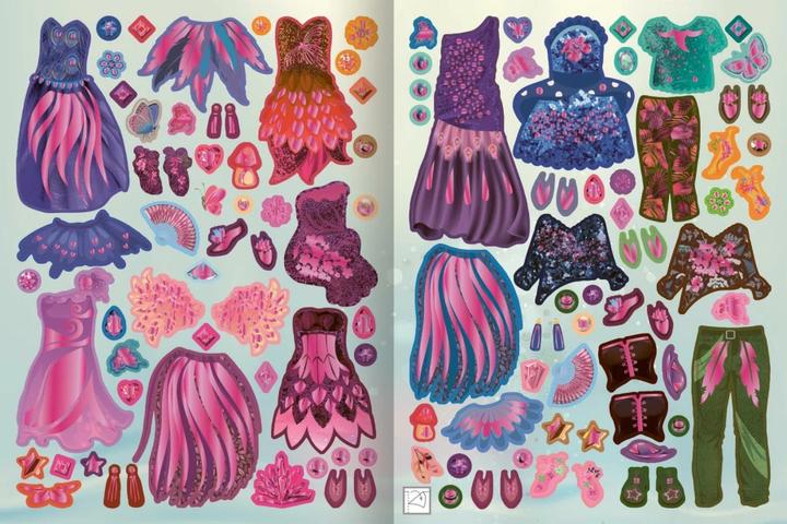 Produktbild Sticker-Anziehpuppen Metallic – Im Feenreich