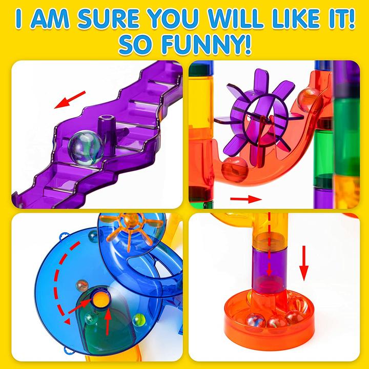 Actual product image Joyin 170 piece multicolor marble run