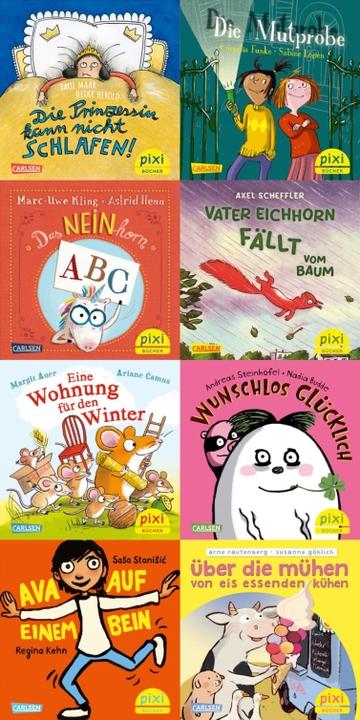 Coffret de 8 Pixi 295 : Les auteurs préférés* félicitent Pixi (8x1 exemplaire), 8 pièces (Allemand, Divers, 2024)