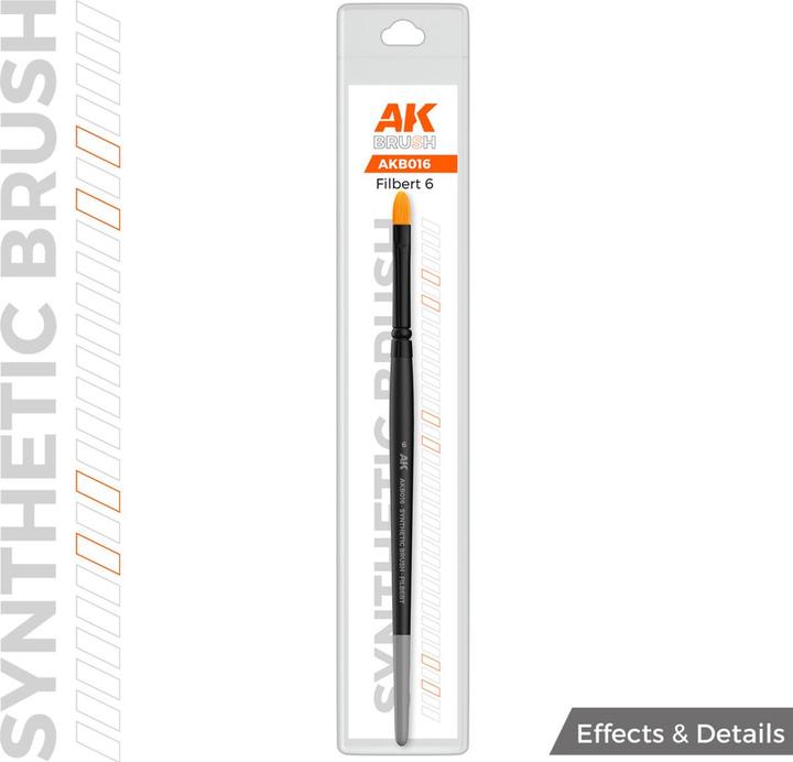 Produktbild AK Interactive Ak Synthetic Brush - Filbert 6 (6 mm)