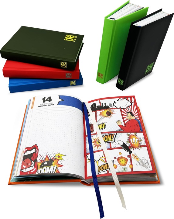 Produktbild Blasetti One Colour Daily Diary Diary 12 Months Non Data CM 13 x 18 8013 (13 x 18 cm, Liniert)