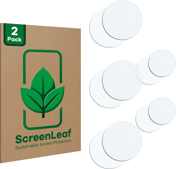 Produktbild ScreenLeaf Schutzfolie nachhaltiger Displayschutz Displayschutzfolie Folie Klar Transparent (2 Stück, Samsung Galaxy S23 Ultra)