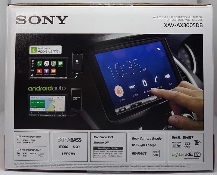 Image du produit Sony XAV-AX3005DB (Voiture Android, Apple Carplay)