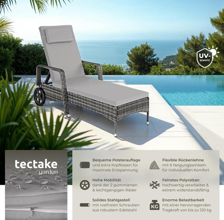 Image du produit tectake Sonnenliege (200 cm)