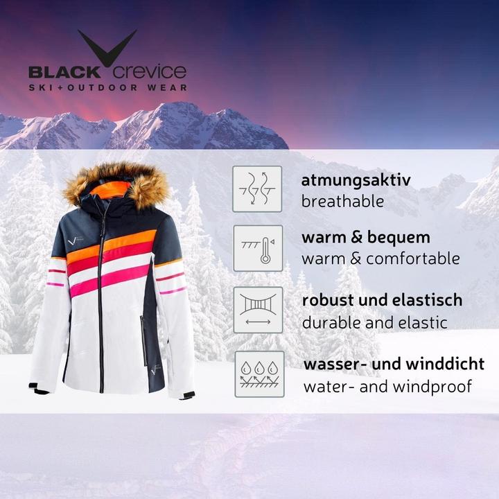 Immagine prodotto Black Crevice Ski-jack voor dames, wit/zwart, 40 (40)