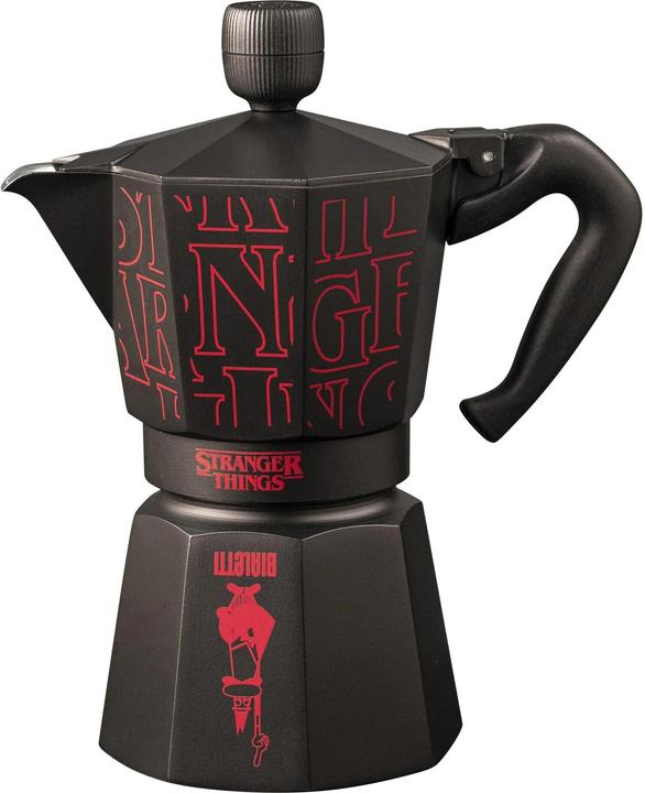 Image du produit Bialetti Espressokanne Stranger Things, 6 Tassen, Schwarz / Rot (6 T.)