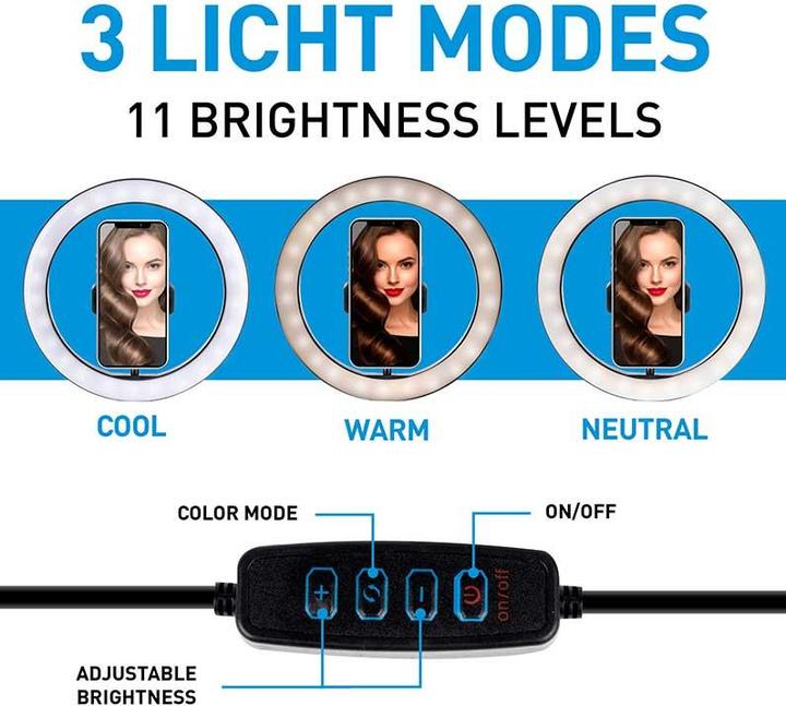 Produktbild Grundig Selfie-Lichtring 120 LED, 25cm