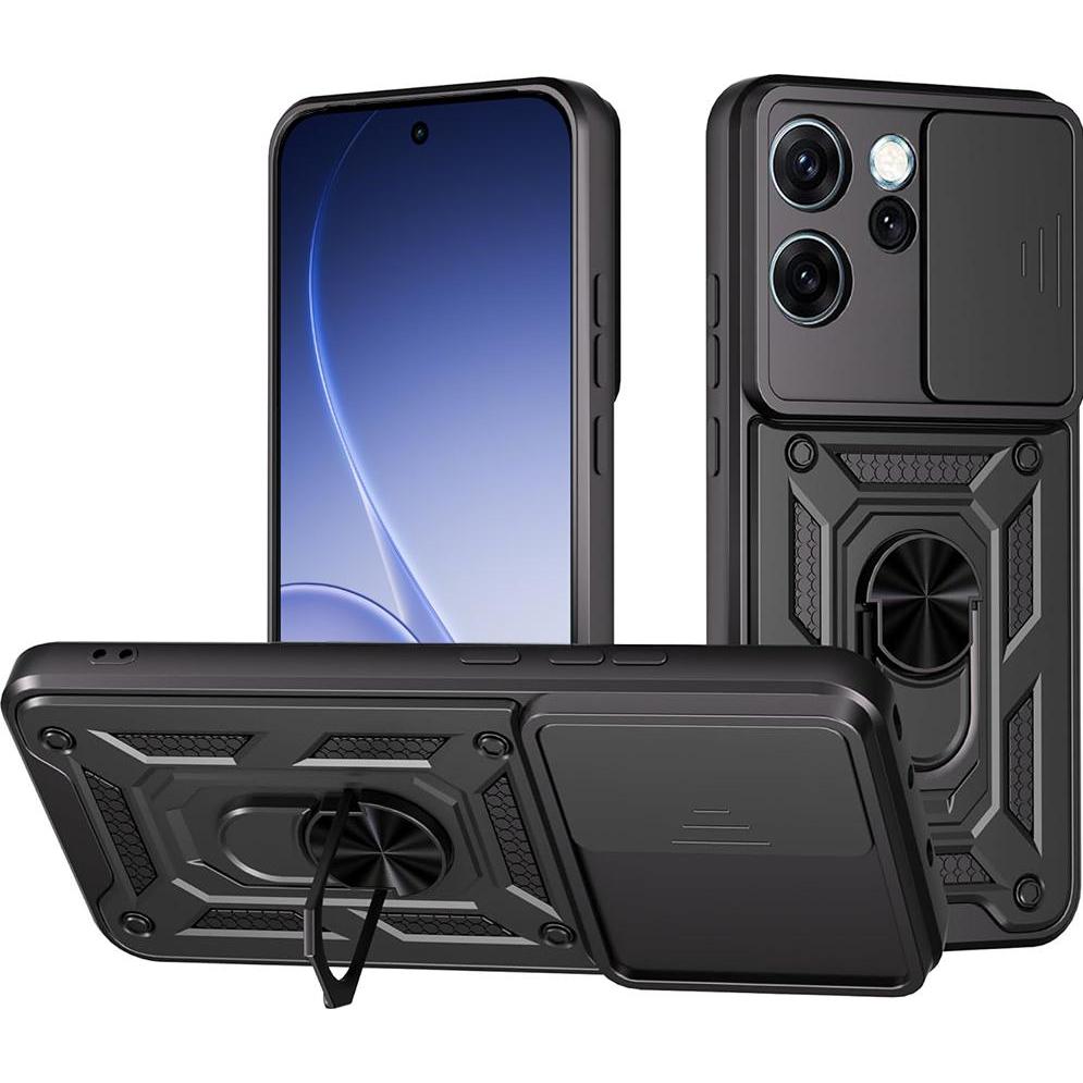 Techsuit - CamShield Series - Oppo Reno15 Pro - Black (Oppo R15 Pro), Cover smartphone, Nero
